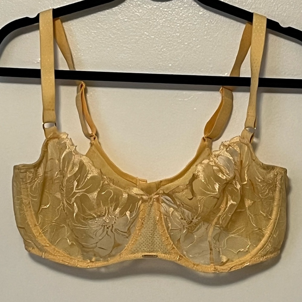 Fleurs Demi Bra Yellow Sunshine